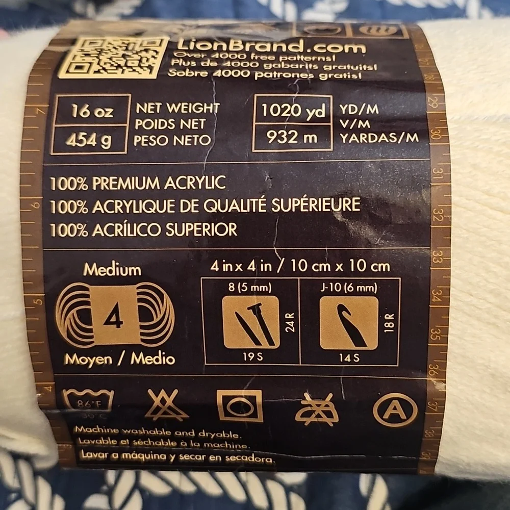 Lion Brand Yarn An of Cream Yarn Bundle Two Other Brands.